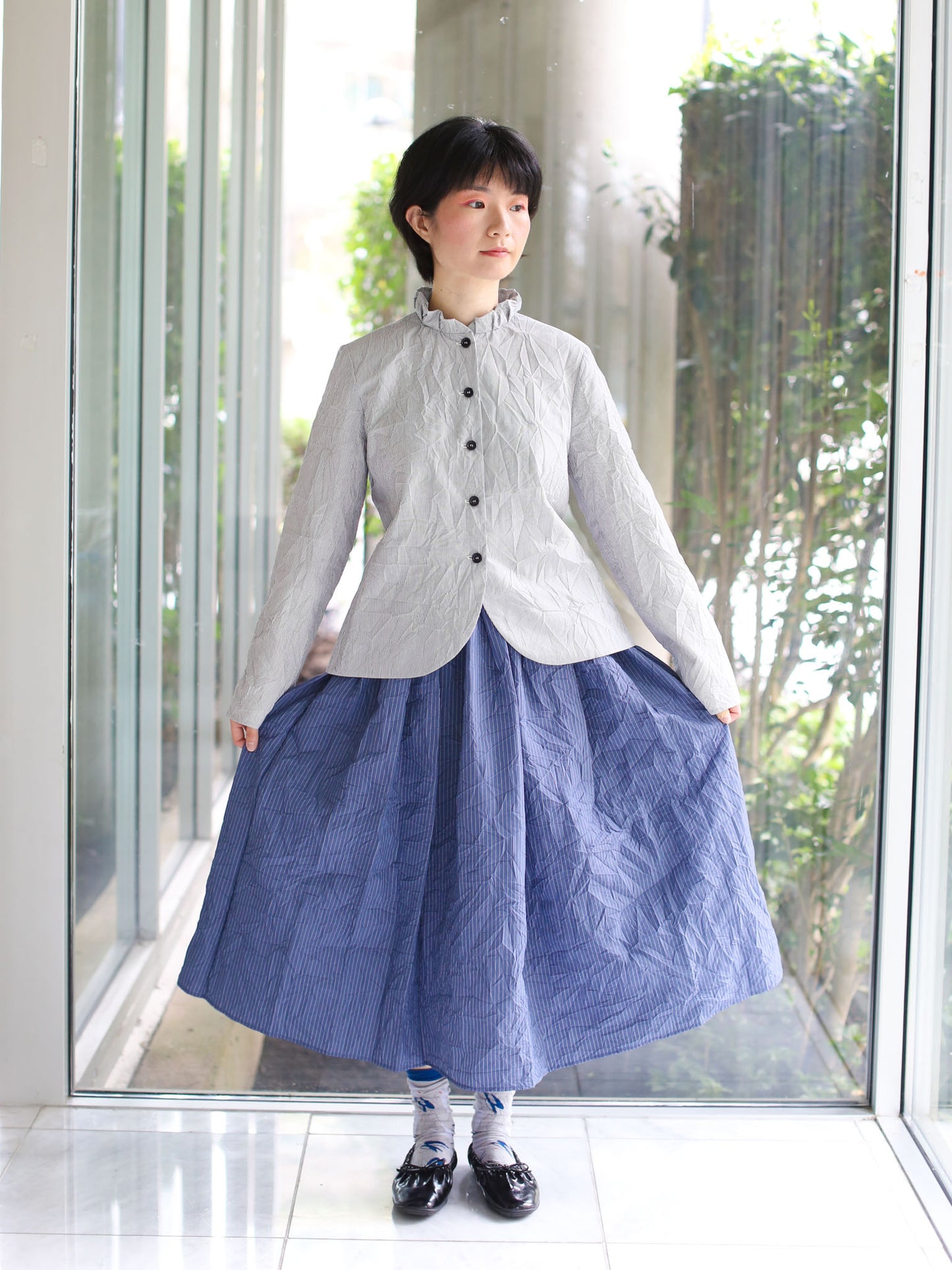 A Punto B Skirt - Sugar Blue