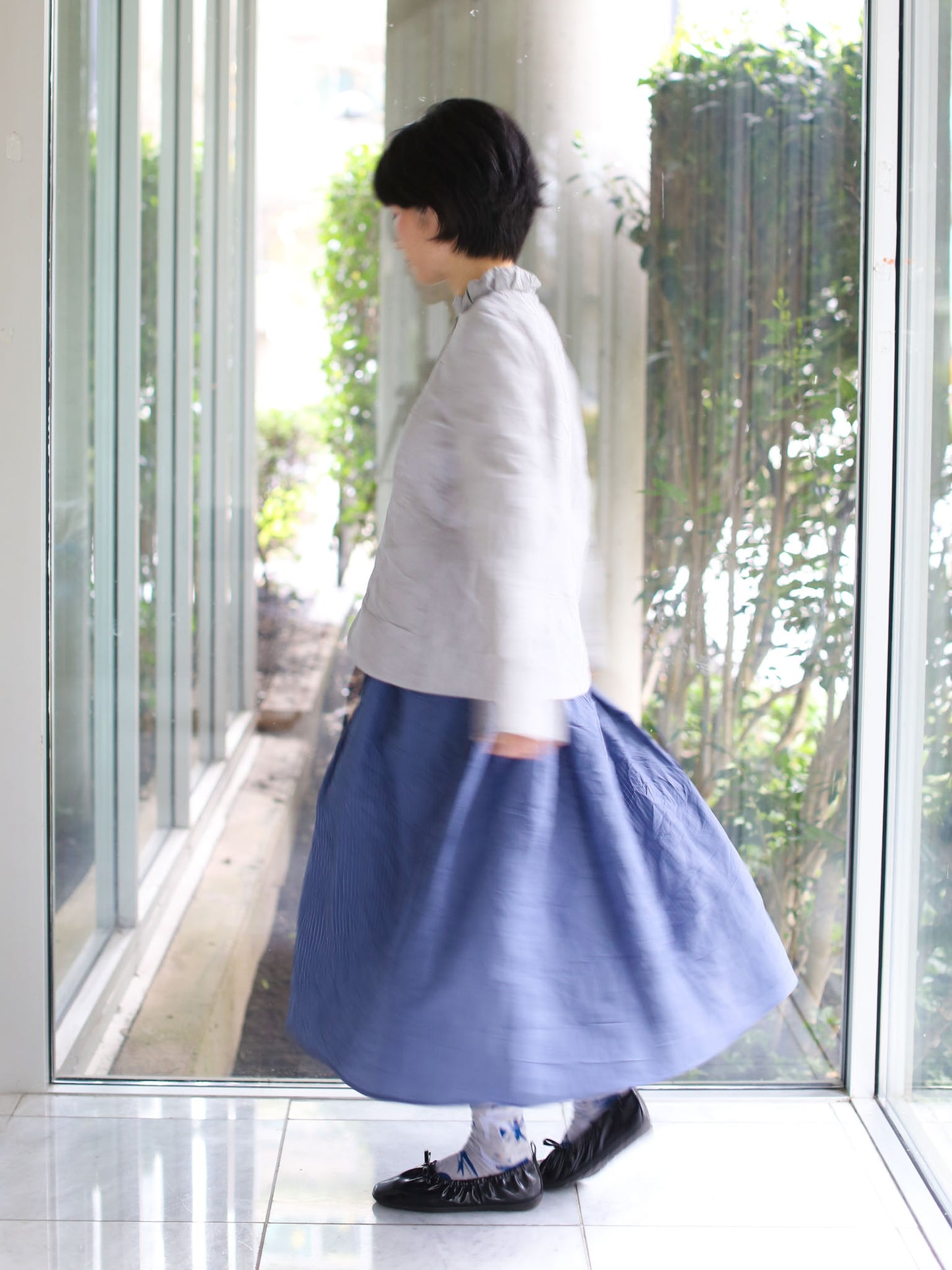 A Punto B Skirt - Sugar Blue