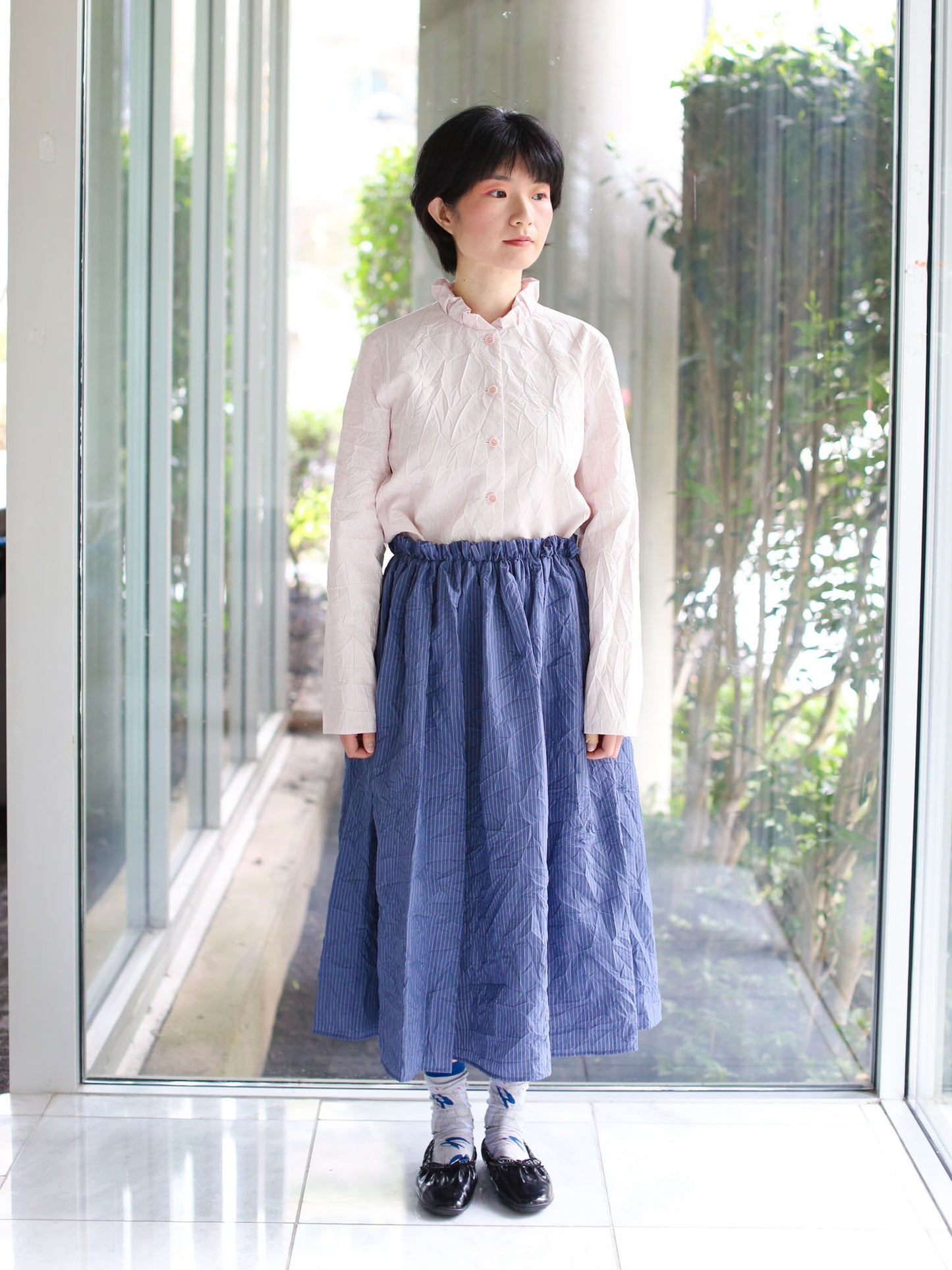 A Punto B Skirt - Sugar Blue