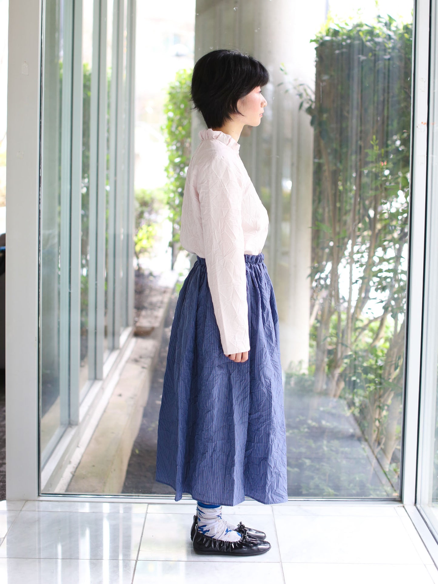 A Punto B Skirt - Sugar Blue
