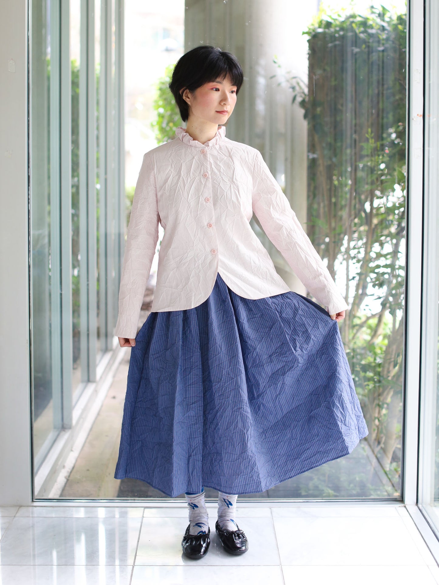 A Punto B Skirt - Sugar Blue