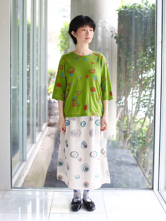 M Kyoko Knitted Pullover- Green (1099)