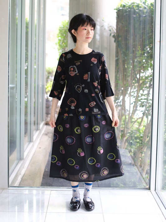 M Kyoko Knitted Pullover- Black (1099)