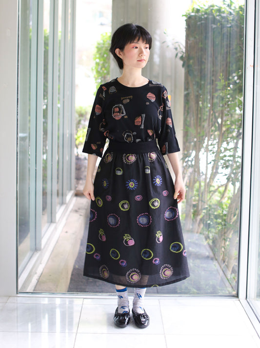 M Kyoko Woven Skirt - Black (1071)