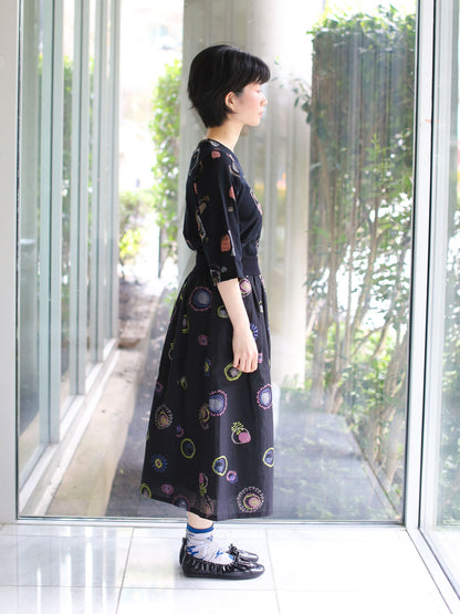 M Kyoko Woven Skirt - Black (1071)