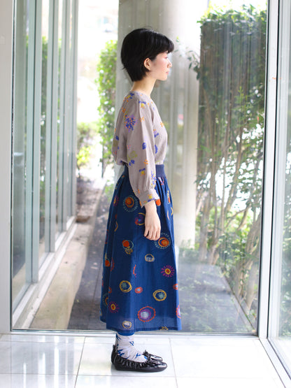 M Kyoko Woven Skirt - Dark blue (1071)