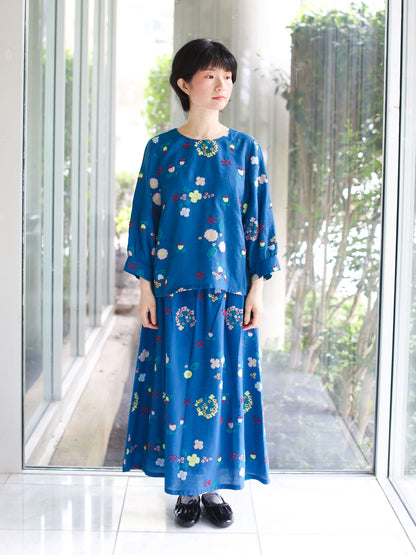 M Kyoko Woven Pullover - Blue (1073)