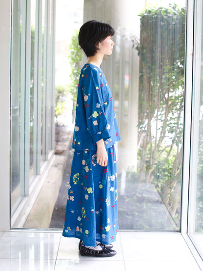 M Kyoko Woven Pullover - Blue (1073)