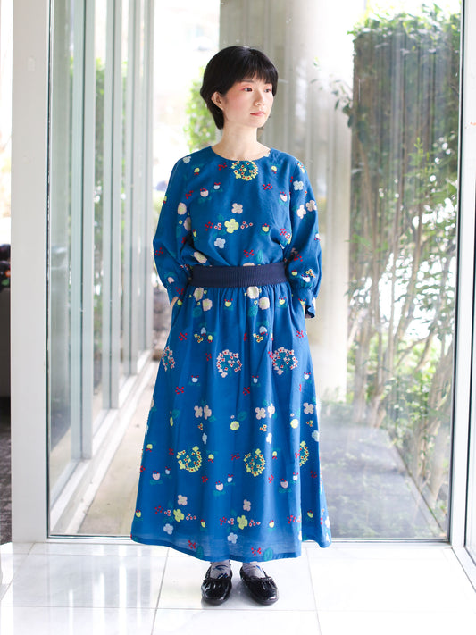 M Kyoko Woven Skirt- Blue (1076)