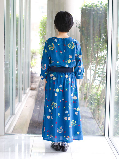 M Kyoko Woven Skirt- Blue (1076)