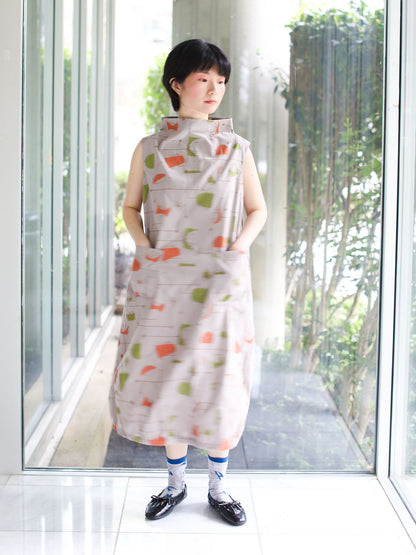 Fuga Fuga Woven Dress - Beige (7046)