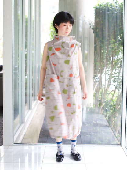 Fuga Fuga Woven Dress - Beige (7046)