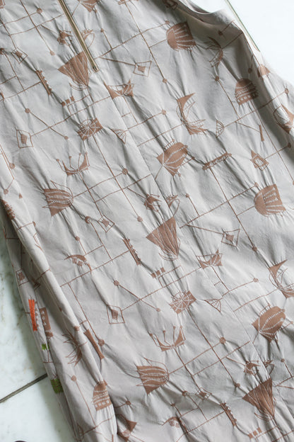 Fuga Fuga Woven Dress - Beige (7046)