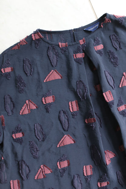 Fuga Fuga Woven Pullover - Dark Blue (7052)