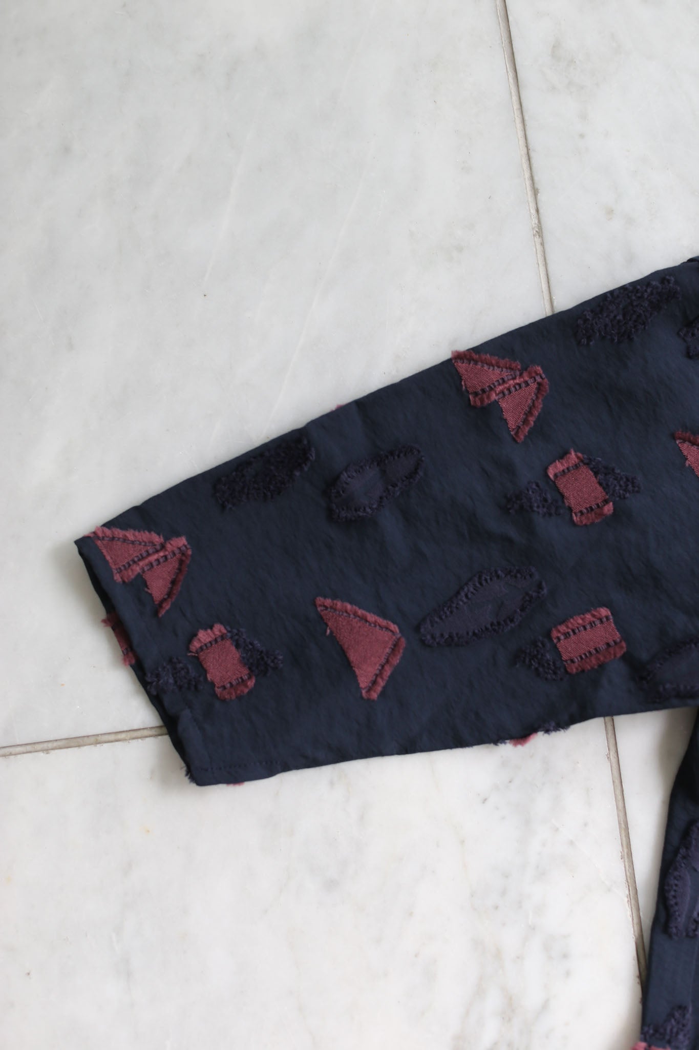 Fuga Fuga Woven Pullover - Dark Blue (7052)