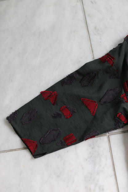 Fuga Fuga Woven Pullover - Charcoal (7052)
