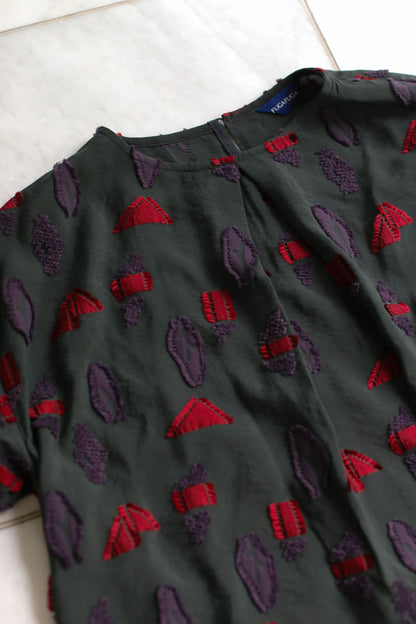 Fuga Fuga Woven Pullover - Charcoal (7052)