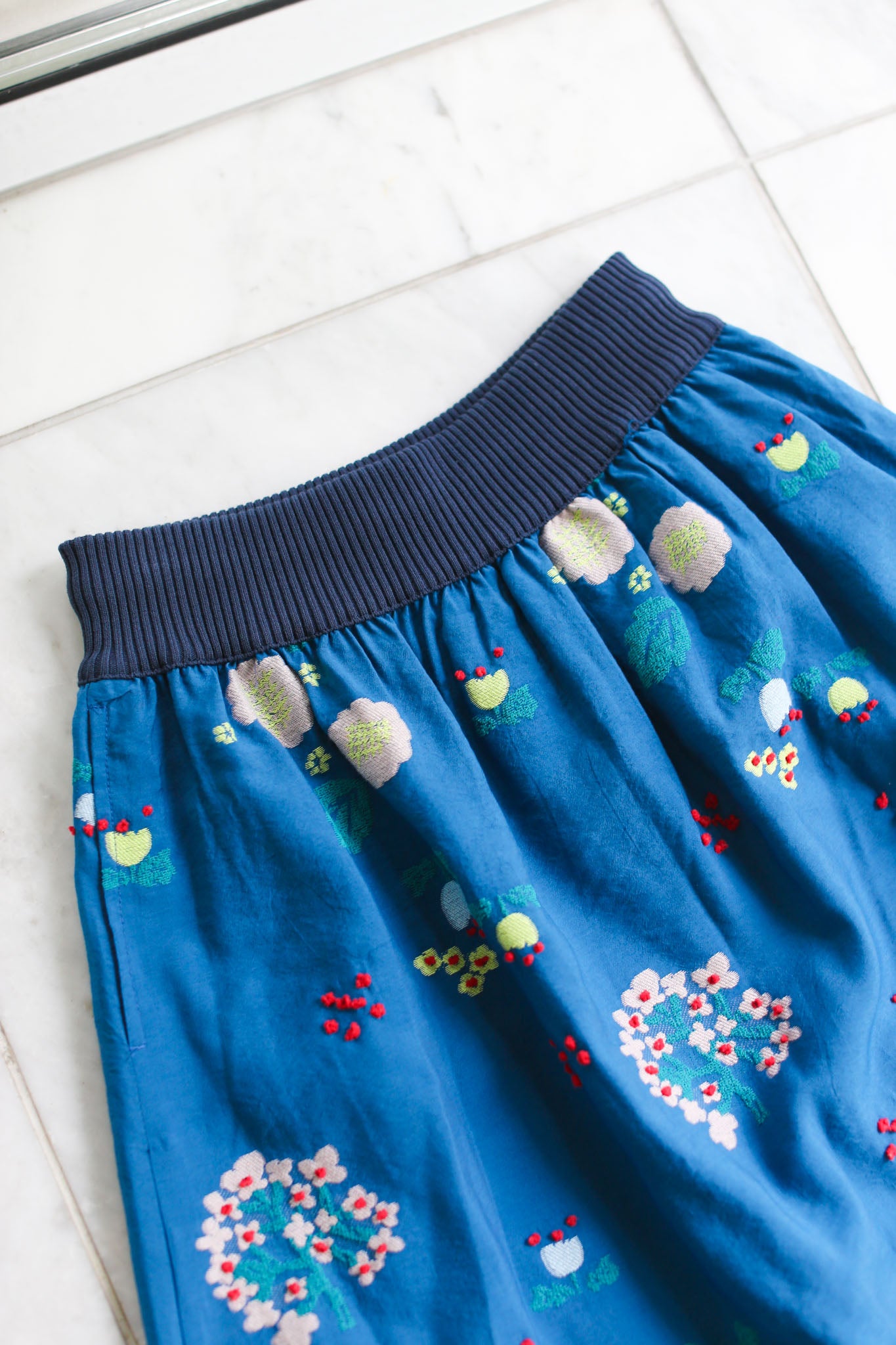 M Kyoko Woven Skirt- Blue (1076)