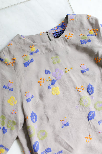 M Kyoko Woven Pullover- Gray (1073)