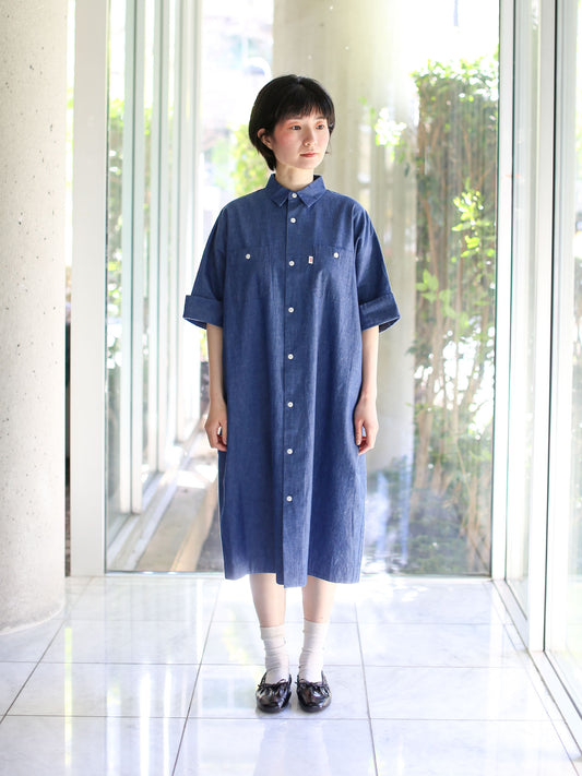 Danton Work Dress - Light Indigo