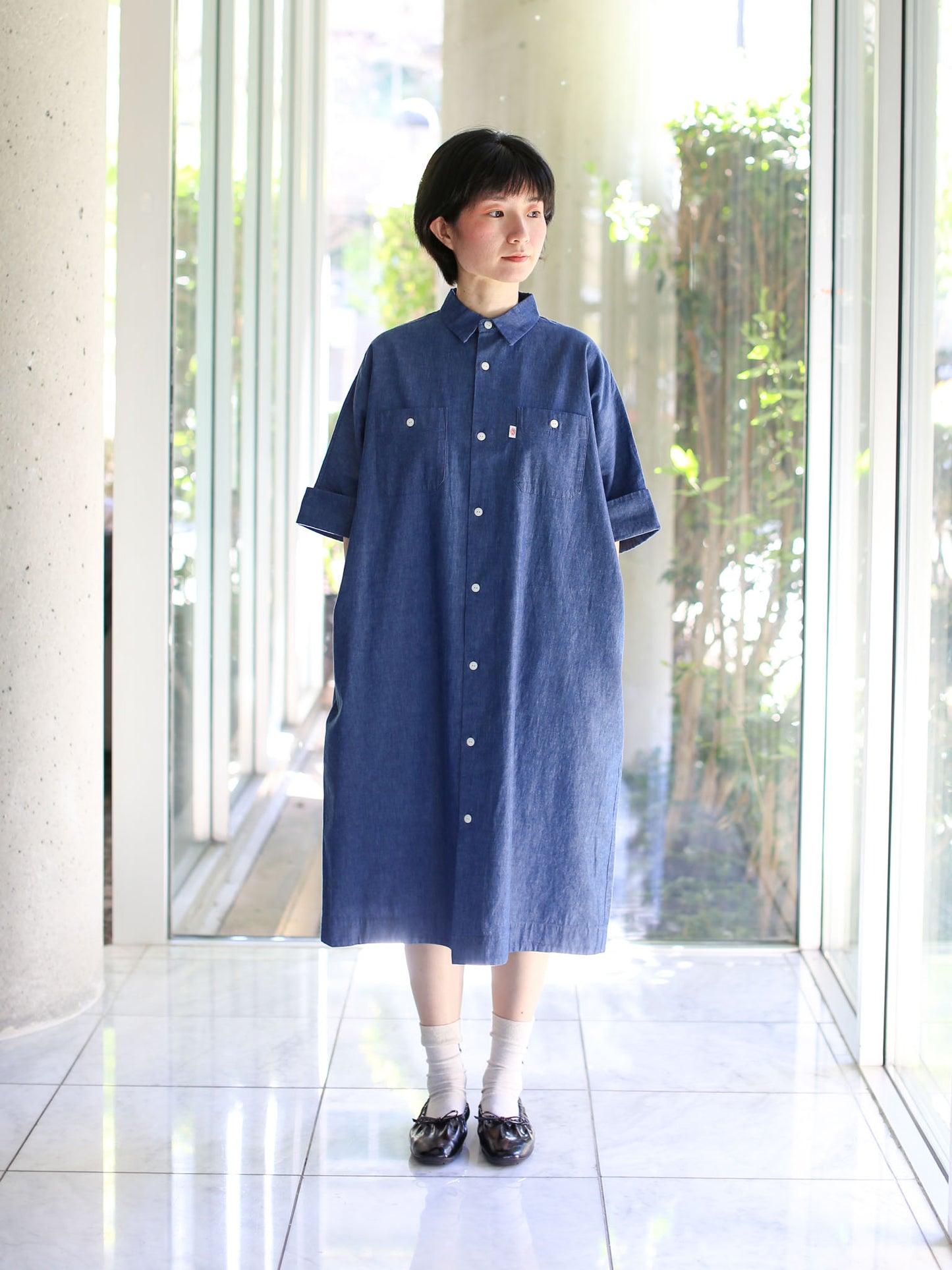 Danton Work Dress - Light Indigo