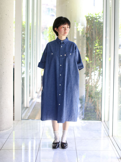 Danton Work Dress - Light Indigo