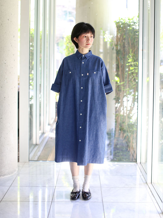 Danton Work Dress - Light Indigo