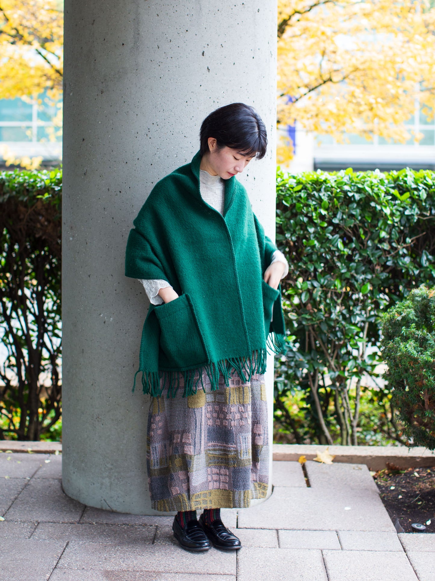 Lapuan Kankurit UNI Pocket Shawl (Forest Green)