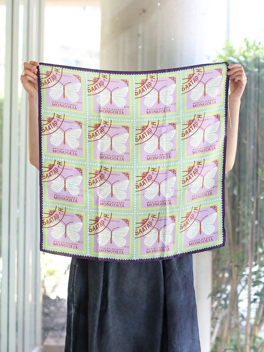 SS26 ÉPICE Paris Silk Square Scarf LS2665 - Lilac