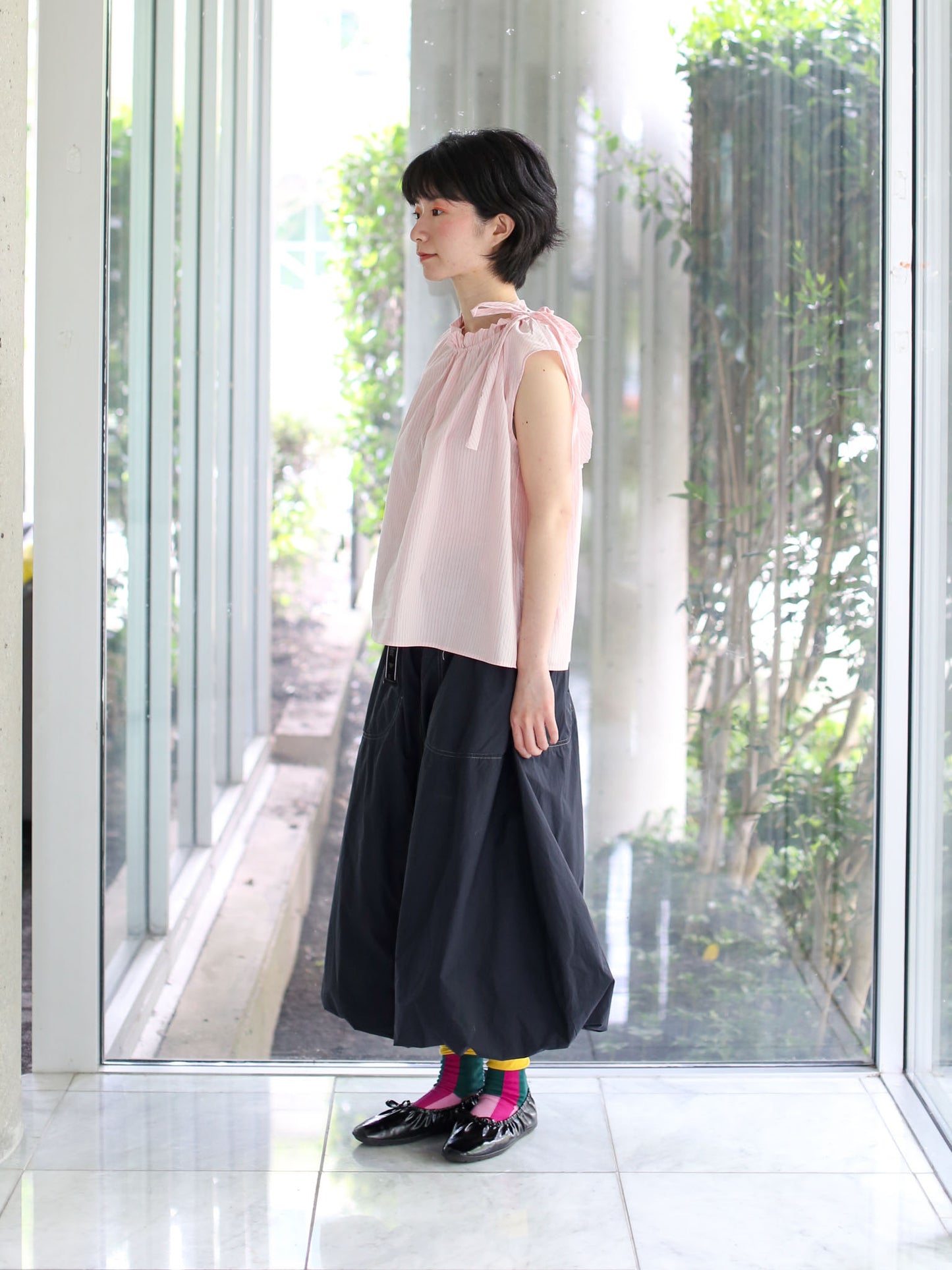 A Punto B Pink Stripe Top