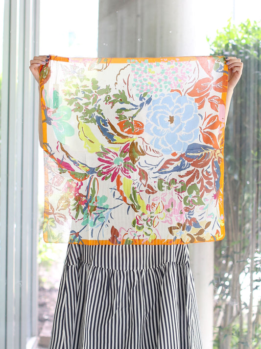 SS26 ÉPICE Paris Square Scarf PS2693 - Orange