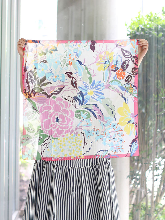 SS26 ÉPICE Paris Square Scarf PS2693 - Pink