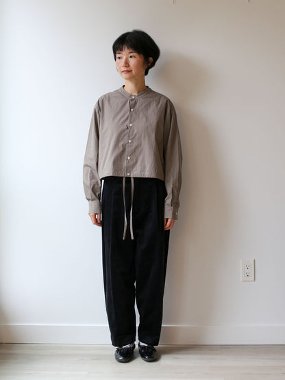Nicholson & Nicholson Lucy Washed Cotton Blouse - Beige Check