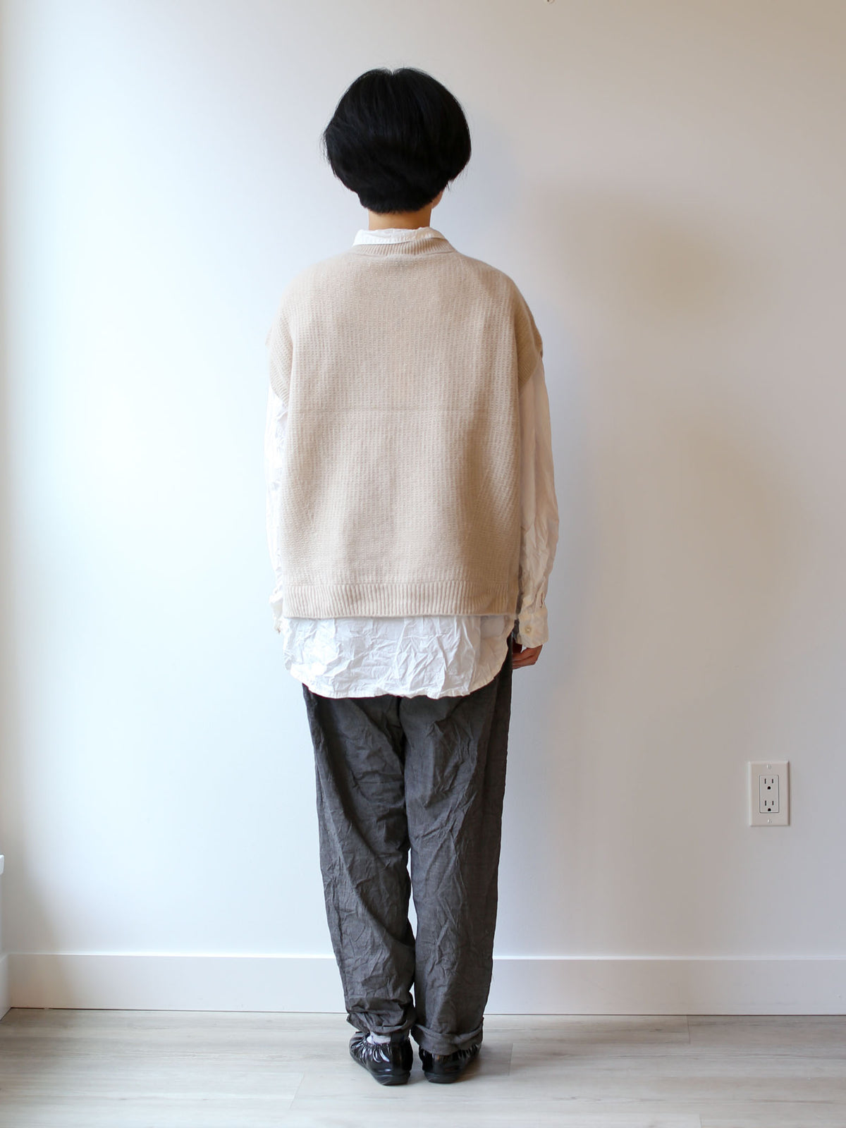 Pas de Calais Wool/Cashmere Vest - Cream