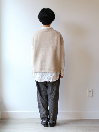 Pas de Calais Wool/Cashmere Vest - Cream