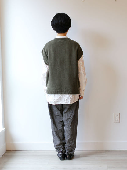 Pas de Calais Wool/Cashmere Vest - Green