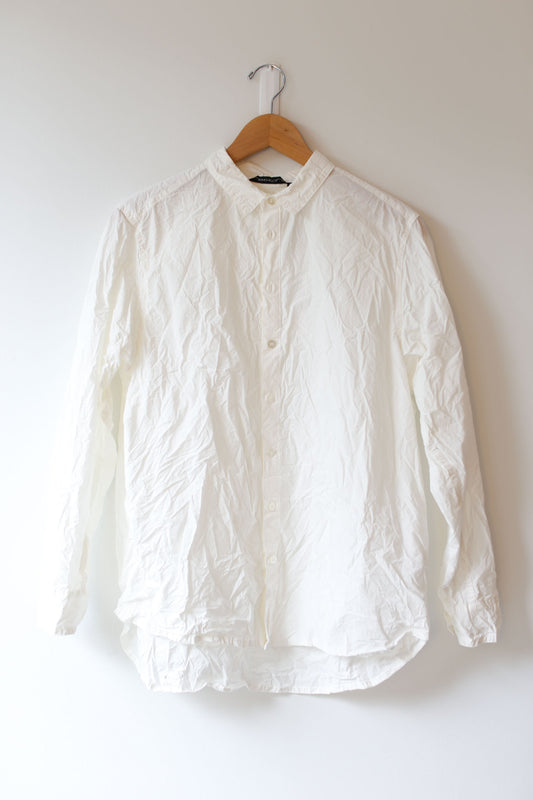 Pas de Calais Crinkled Shirt - White