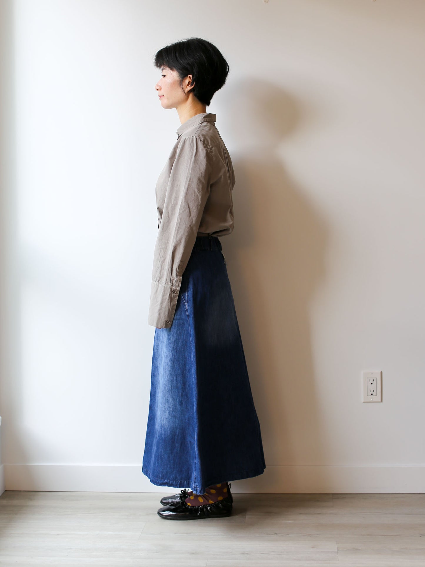 Aequamente Denim Skirt - Washed