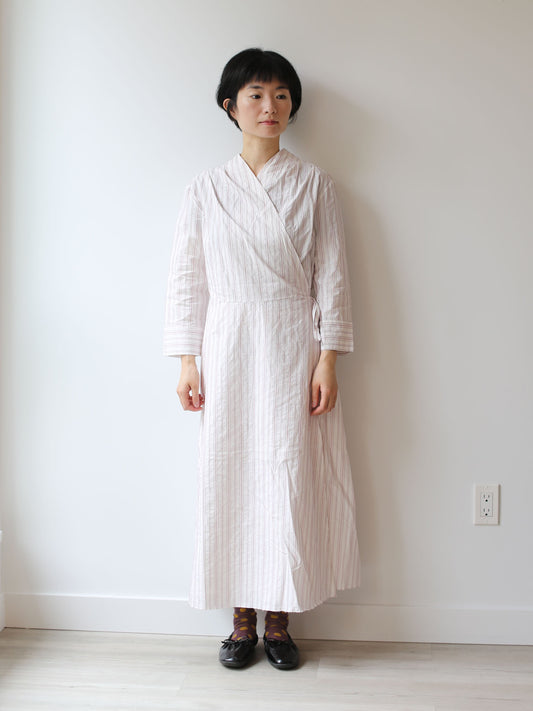Aequamente Open Wrap Dress - Red Stripe