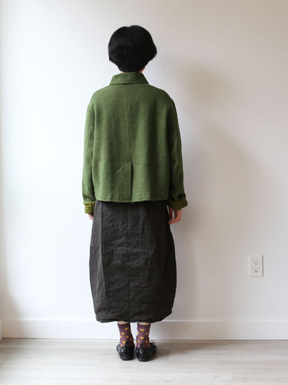Hannoh Wessel Harris Tweed Wool Jacket Vada - Green