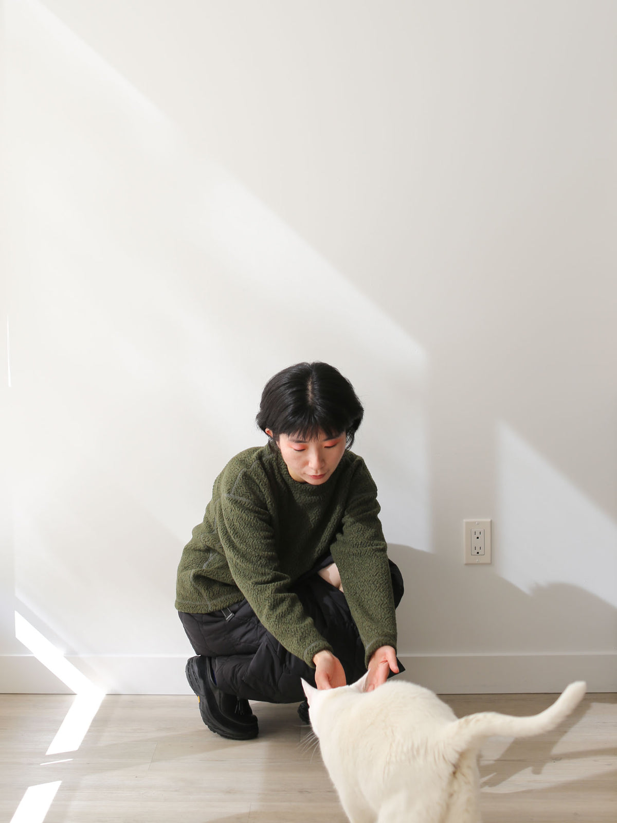 And Wander Women's Re Wool Crew Neck - Khaki