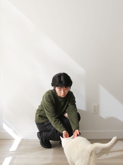 And Wander Women's Re Wool Crew Neck - Khaki