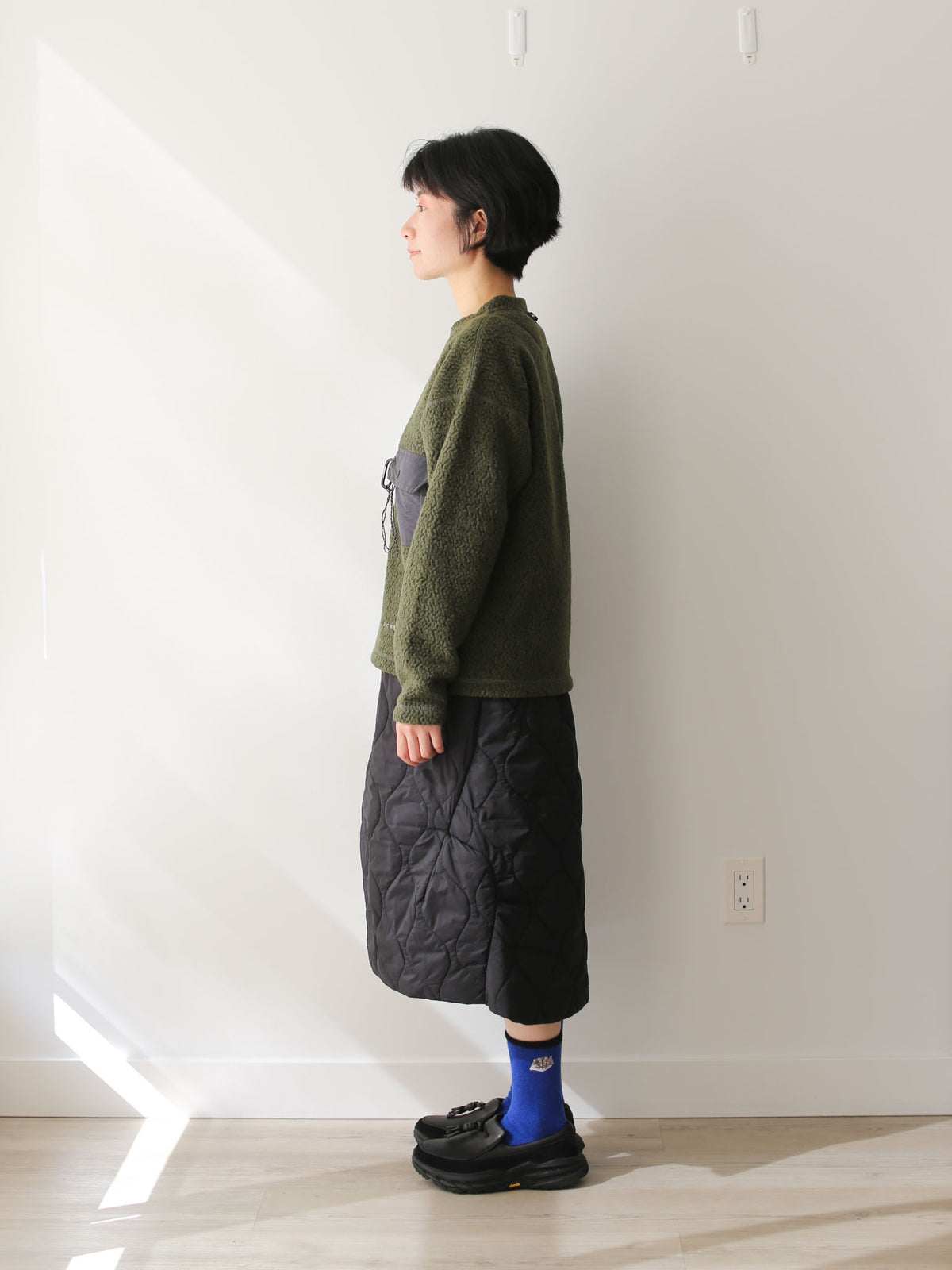 And Wander Women's Re Wool Crew Neck - Khaki