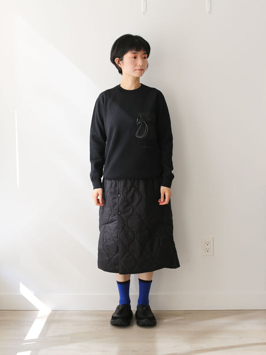 And Wander Women/Men's PE Waffle Tee - Black