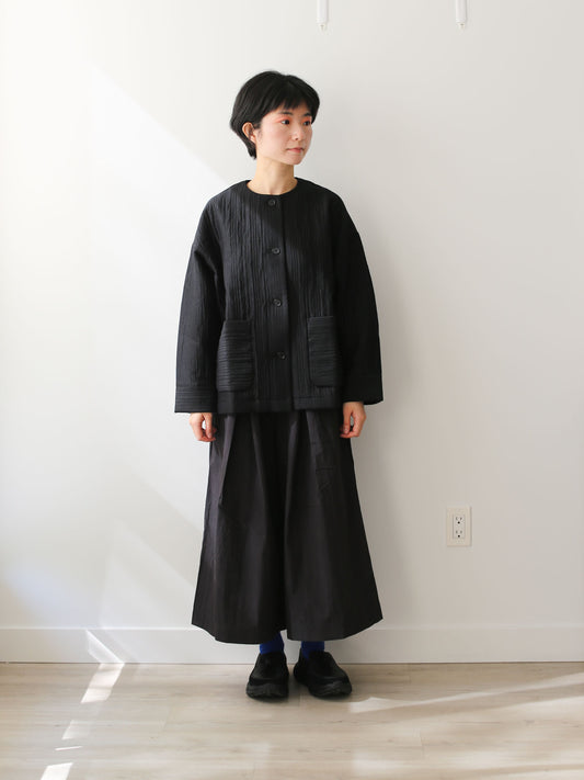 evam eva Quilting Jacket - Black