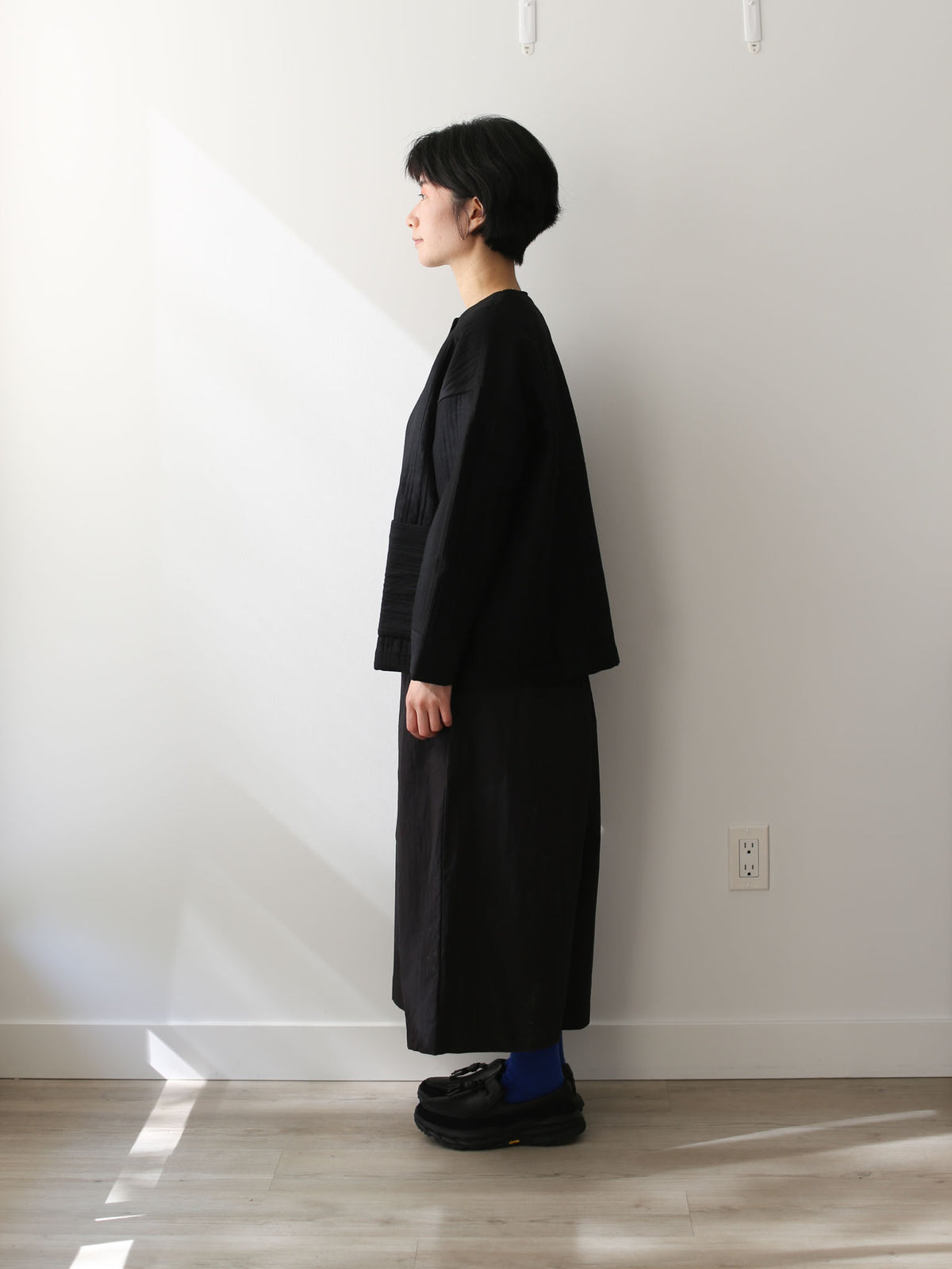 evam eva Quilting Jacket - Black