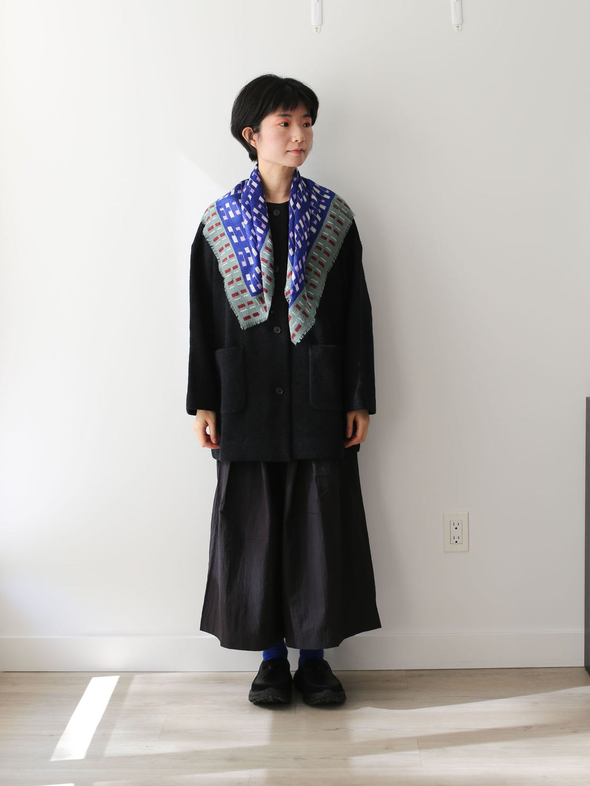 AW26 ÉPICE Paris Scarf SW2623 A - Ultramarine