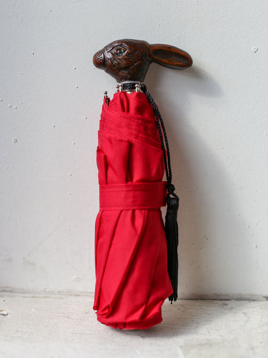 Guy De Jean Compact Umbrella - Red Rabbit
