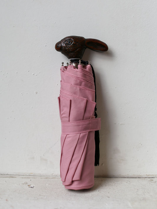 Guy De Jean Compact Umbrella - Pink Rabbit