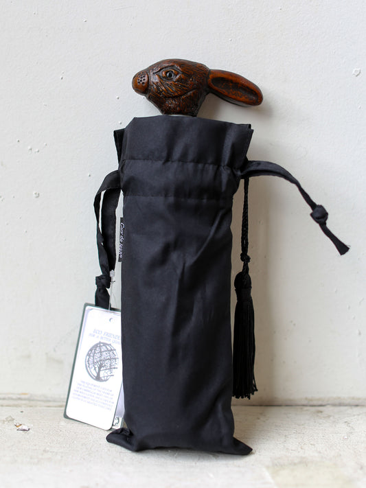 Guy De Jean Compact Umbrella - Black Rabbit